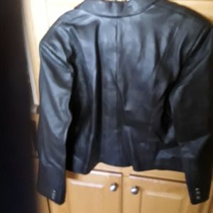 Leather blazer (size 16 runs small)